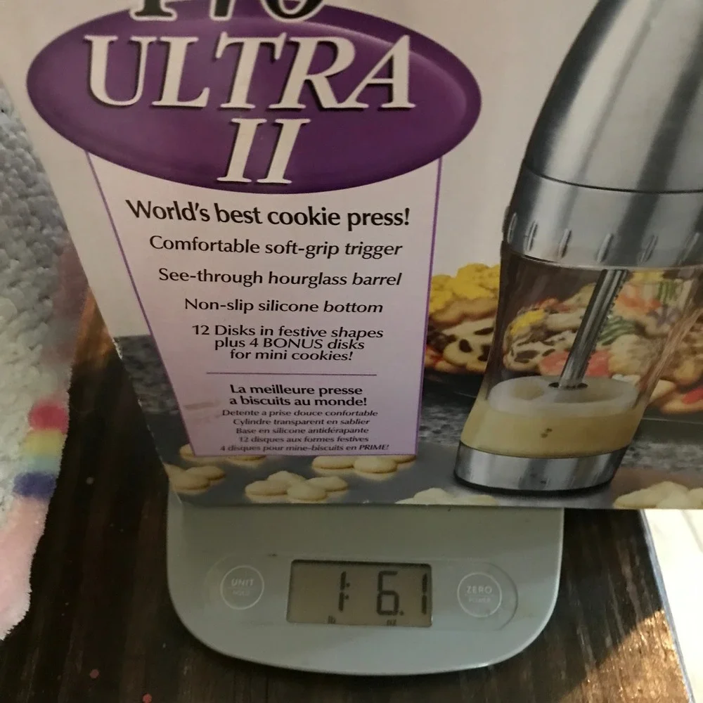 Wilton Cookie Pro Ultra II Cookie Press 16 Disks Spritz Maker 2104-4018 Silver